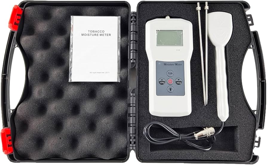 Digital Tobacco Moisture Meter Analyzer Tobacco Leaf Moisture Tester  Measuring Range 8% to 40% with Separated Probe