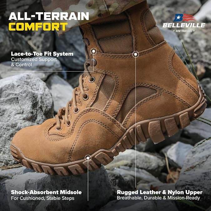 Belleville Khyber TR550WPINS Insulated Tactical Boots for Men, Waterproof