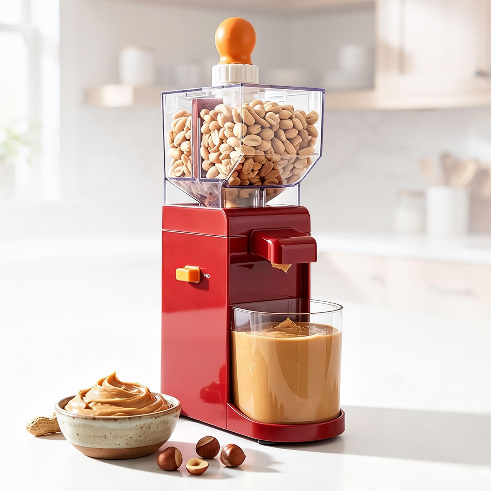 Máquina Eléctrica Para Hacer Mantequilla De Cacahuete, Molinillo De Frutos Secos Para Salsa De Sésamo, Máquina Automática De Molienda, Enchufe Estadounidense, Fácil De Usar.