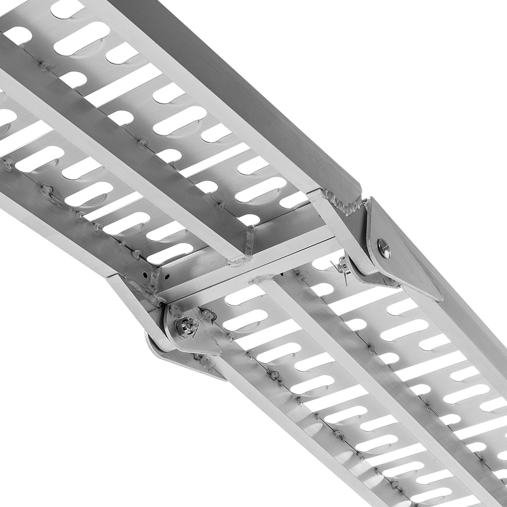 KADAX Set di 2 rampe di carico pieghevoli fino a 680 kg, rampe di carico per rimorchi, rampe in alluminio per moto, quad, tosaerba e trattorino