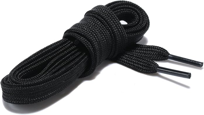 Flat Shoelaces Wide Shoes Lace (3 Pair) - Wide Shoelaces - Flat Shoe Laces for Sneakers and Shoes