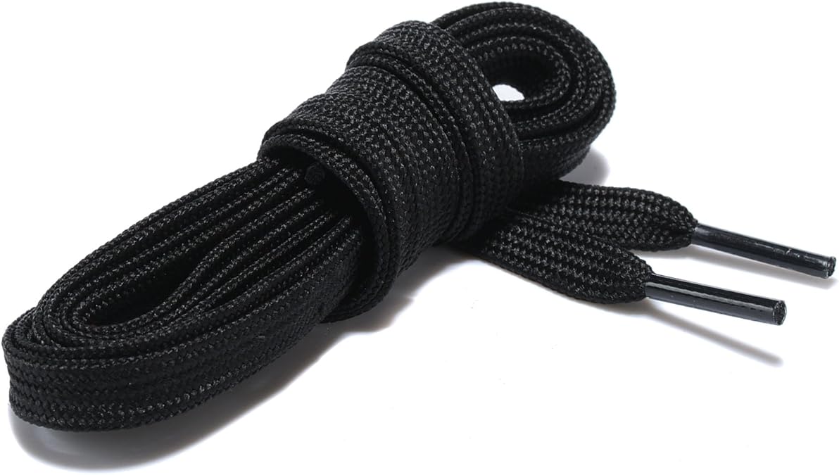 Flat Shoelaces Wide Shoes Lace (3 Pair) - Wide Shoelaces - Flat Shoe Laces for Sneakers and Shoes