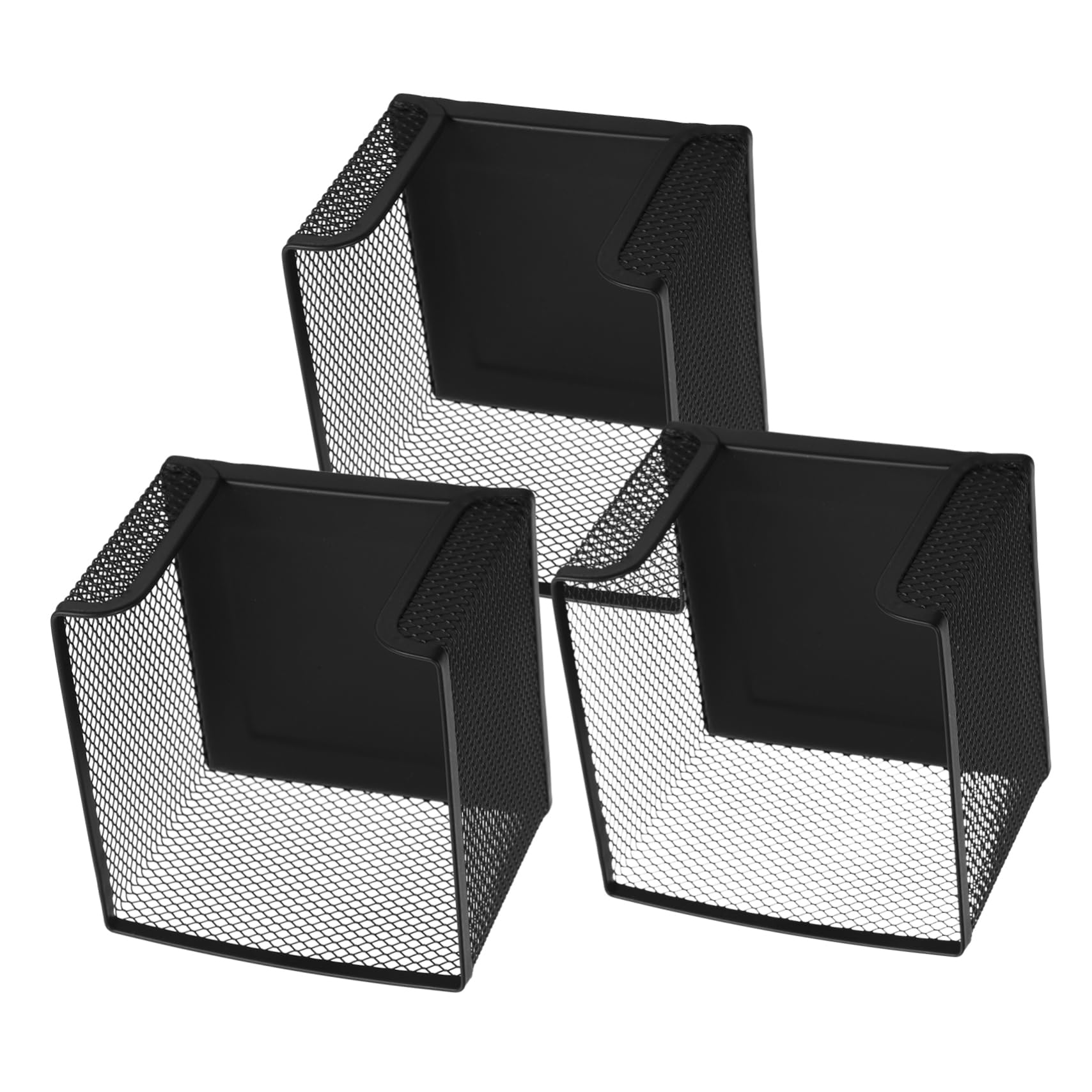 NUOBESTY 15stücke Teiliges Schwarzem -mesh Zettelbox Für Notizen Und Stifte Praktischer Schreibtischorganizer Für Büro Und