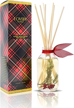 Reed Diffuser Set - Joy Winterberry Spruce Scented Diffuser with Sticks