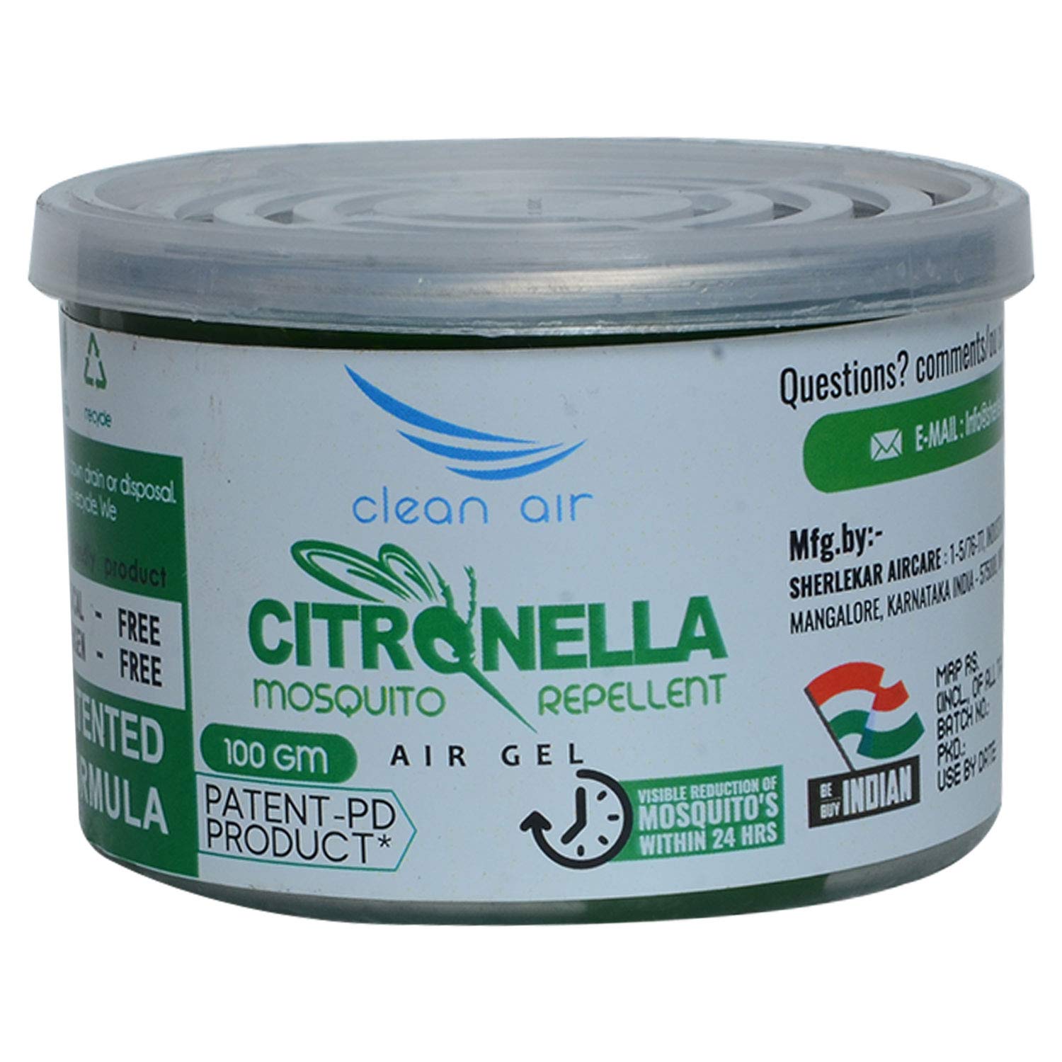 Clean Air Mosquito Repellent Gel 100 g Amazon.in Health & Personal