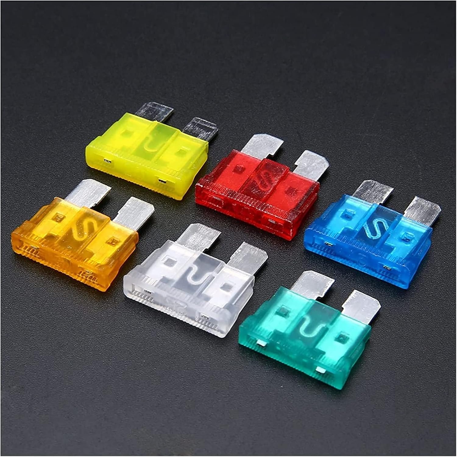 Fuse 60pcs Medium Size Blade Fuses Assorted 1A 2A 3A 4A 5A 7. 10A 15A 20A 25A 30A Car Van Truck Boat 12V 24V