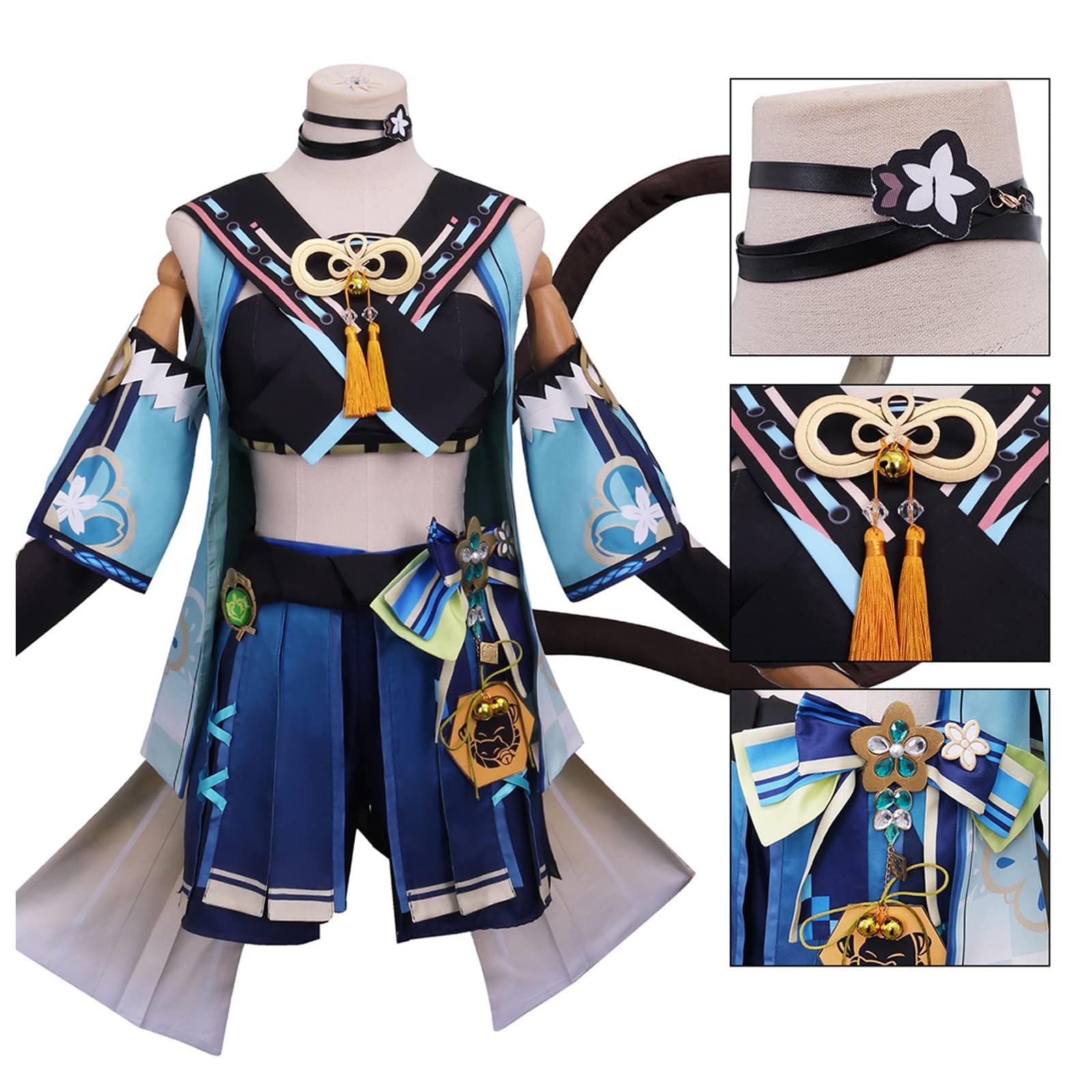 Amazon.co.jp: [HESHI] 原神げんしん 綺良々 コスプレ ネコマタ キララ