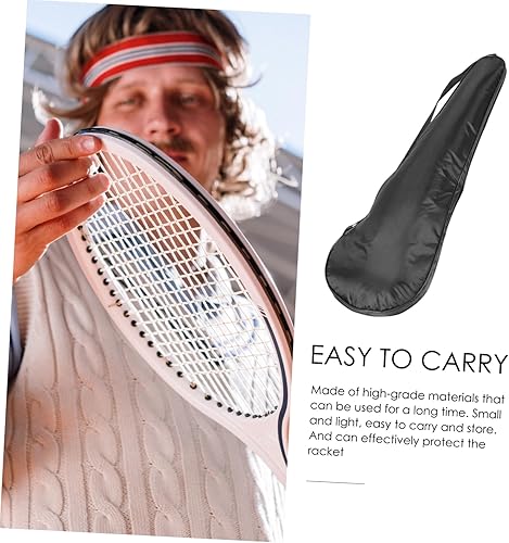 Miniatura 3 de Sosoport Funda para raqueta de tenis, bolsa de bádminton, bolsa de transporte acolchada para raqueta de bádminton, bolsa para la cabeza de