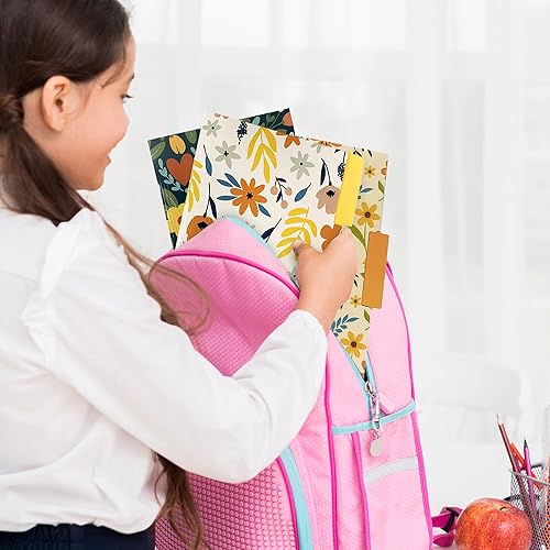 Miniatura 4 de BrightBay Store Carpetas decorativas de archivos, 18 unidades, 9 carpetas de diseño floral, tamaño carta, 9.5 x 11.5 pulgadas, bonitas carpetas de