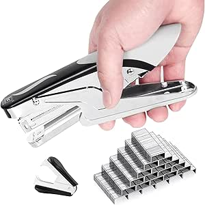 Cucitrice Set Di Cucitrici Portatili Con Graffette Da 1000 Pezzi Di Cancelleria For Ufficio, Raccoglitore Scolastico, Regalo For Insegnanti Per Casa, Ufficio (Color : Green - Foto 5