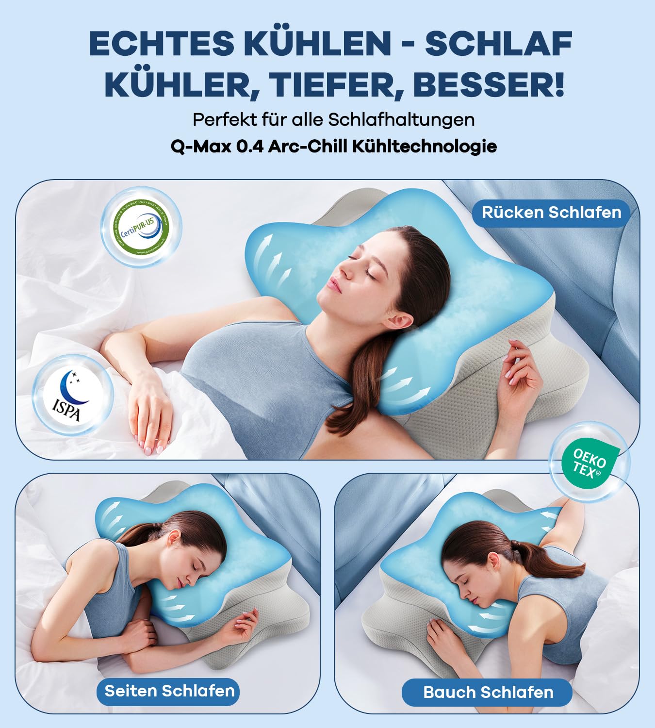 DONAMA Almohada ergonómica