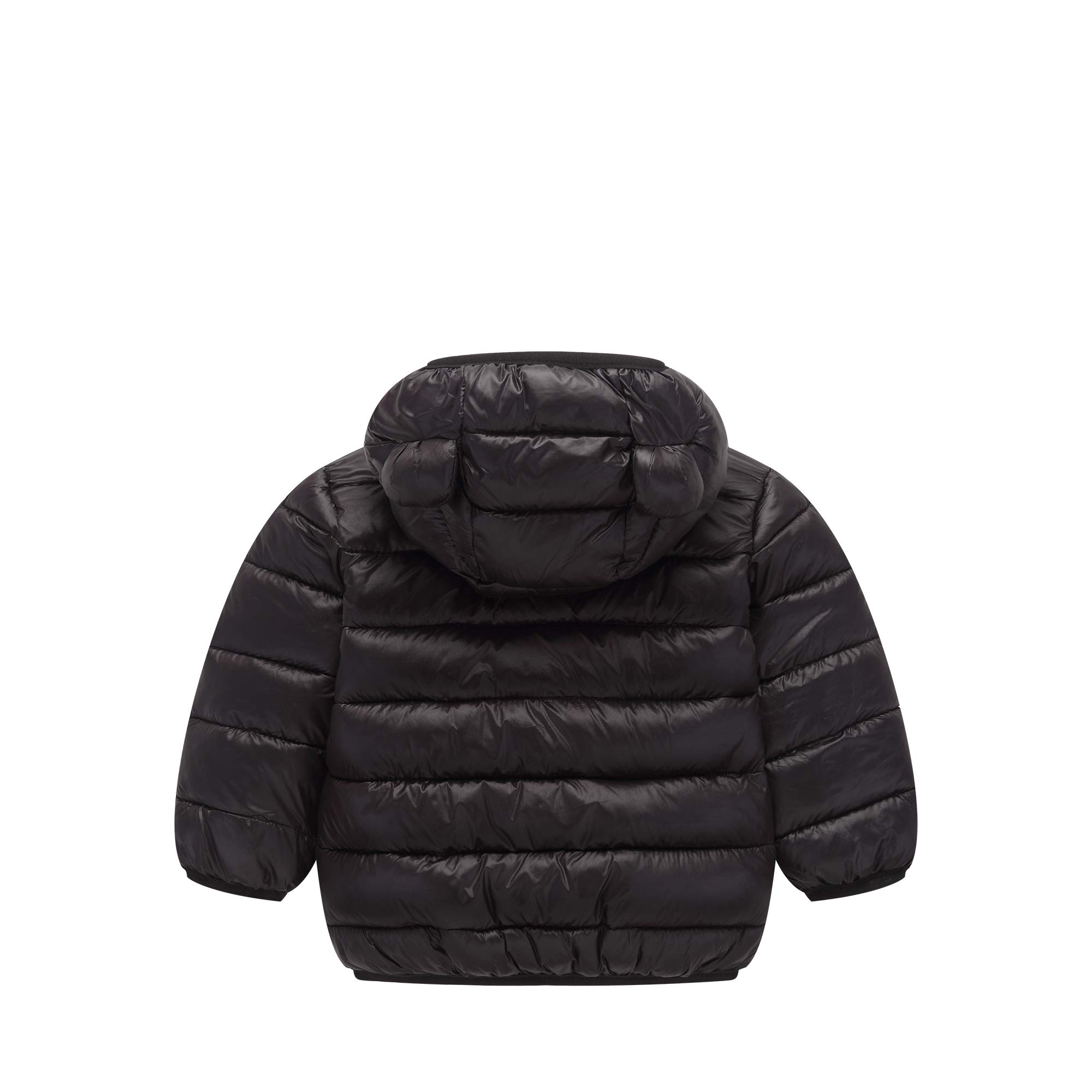 Winter-Daunenmäntel für Kinder, Babys, Jungen und Mädchen, leichte Steppjacke, Bärenkapuze
