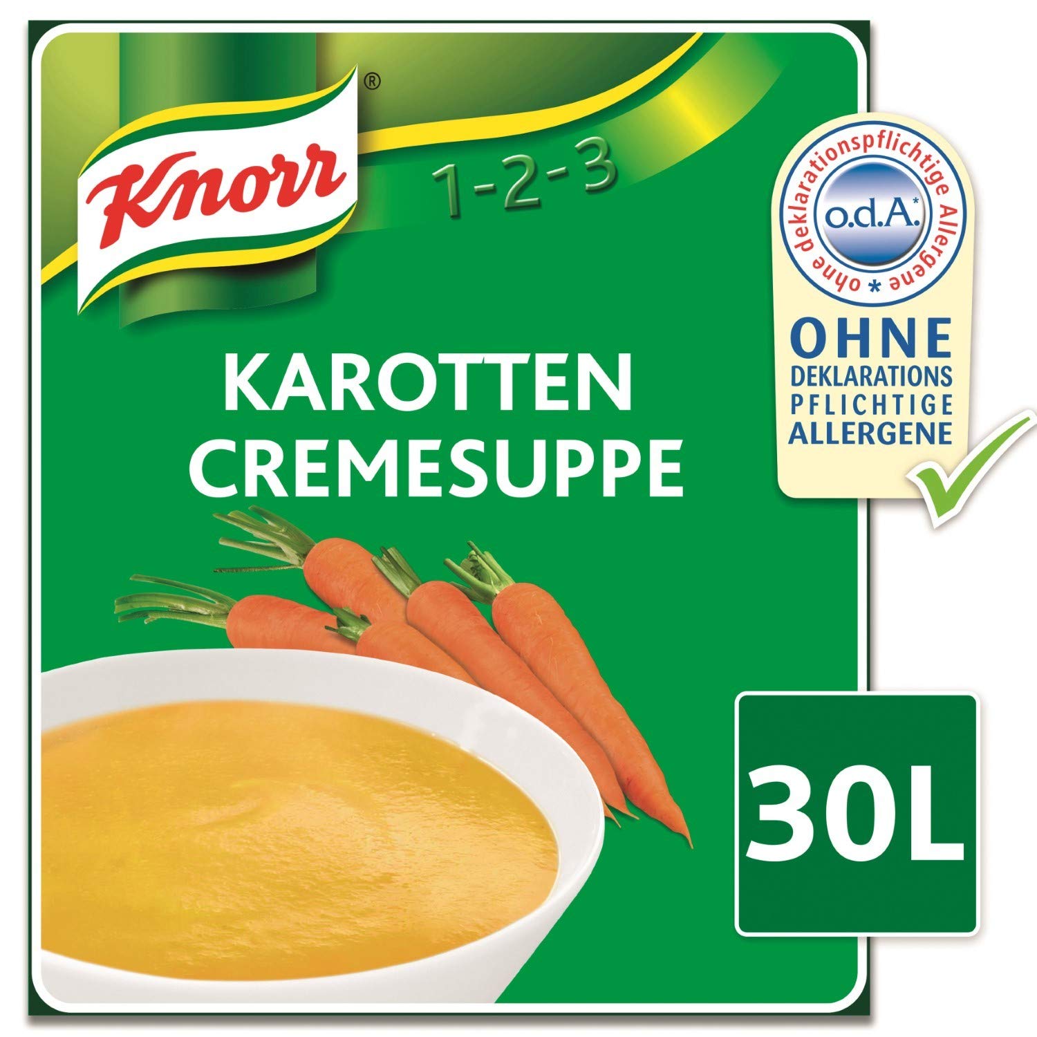 Knorr Karotten Cremesuppe Trockenmischung (kräftiger, ausgewogener Karottengeschmack) 1er Pack (1 x 3 kg)