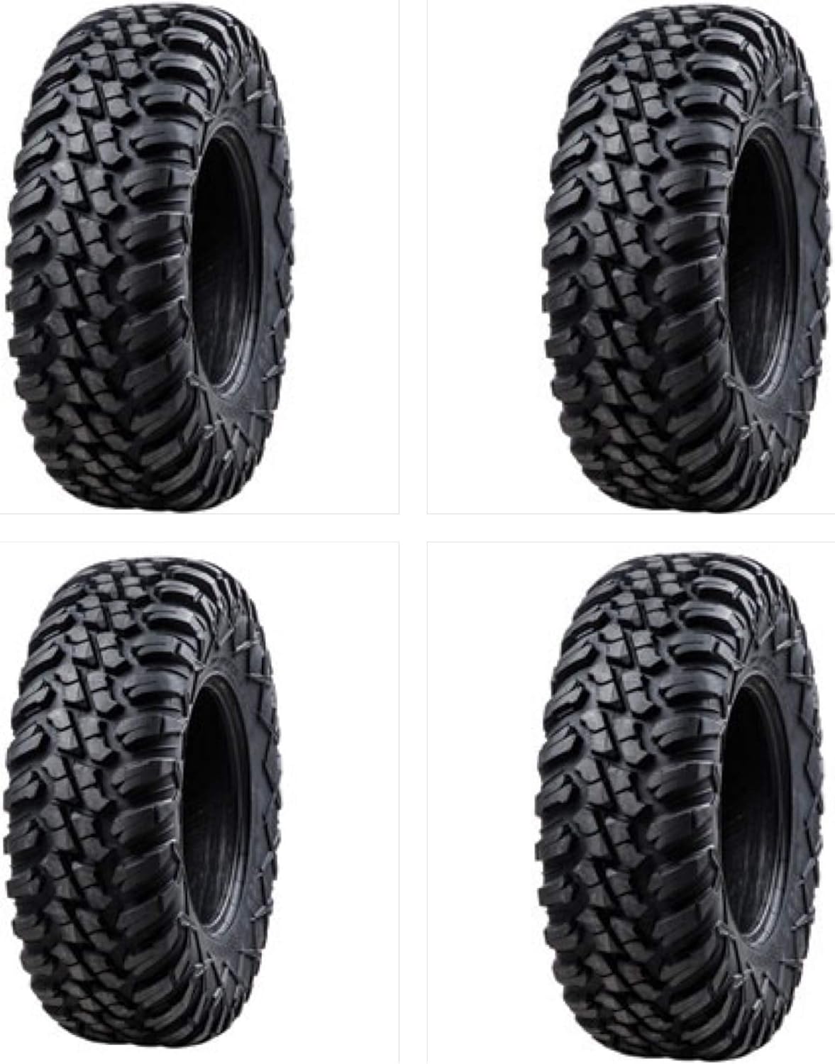 Four Tusk TERRABITE Heavy Duty 8Ply DOT Radial UTV/ATV Tires Bundle