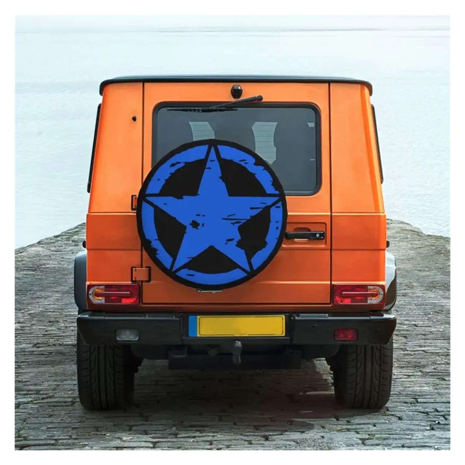 Housse de Pneu 4WD 4x4 RV, Protecteur de Roue de Secours 14 "15" 16 "Pouces(6,16 inch)