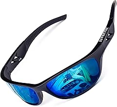 ZILLERATE Lunettes de Soleil Sport Polarisées Homme et Femme, Vélo, Golf, Ski, Pêche, Course À Pied, Conduite, Protection UV400, Monture Légère Confortable en TR90, Accessoires et Étui Rigide