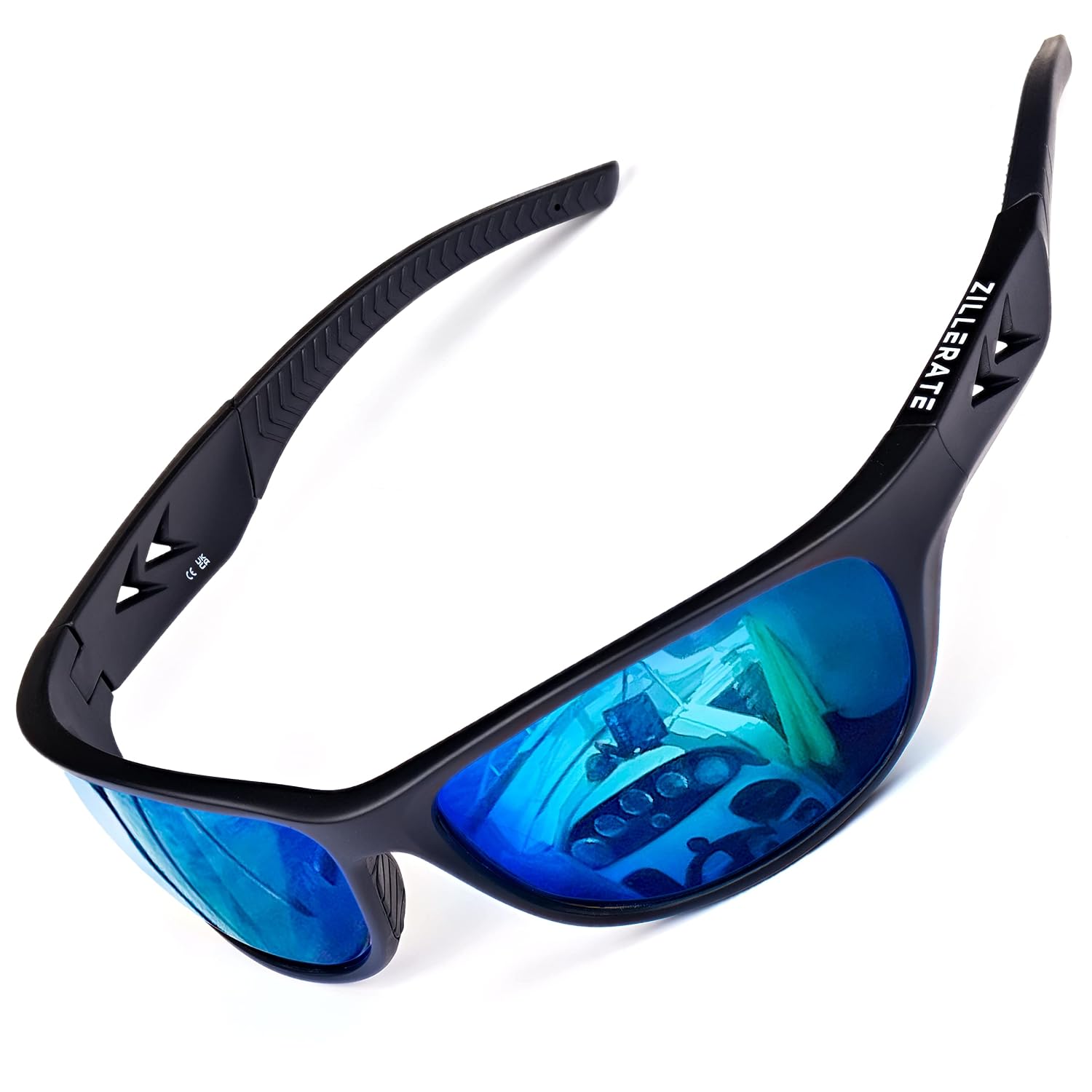 ZILLERATE Polarised Sports Sunglasses for Men & Women, Driving Cycling Golf Fishing Running Sailing Skiing, UV400 Protecti...