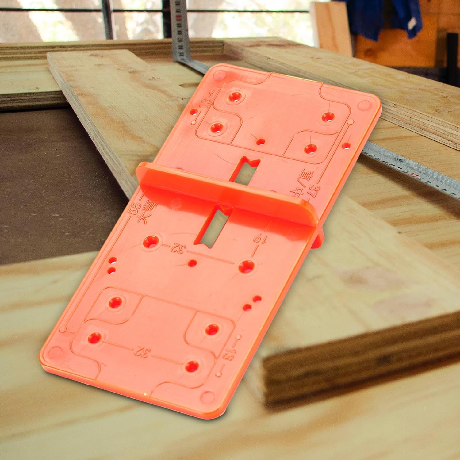 Hinge Drilling Jig Hole Guide Door Hinge Jig for Kitchen Cabinet Doors Hinge Home & Garden | Tools | Power Tools | Drill Bits'