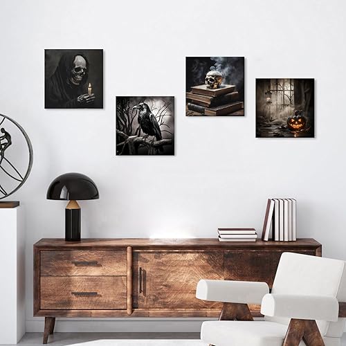 Miniatura 128 de Decoración rústica de cabaña, arte de pared de oso de vida silvestre, bosque, guardería, águila, lobo, alce, ciervo, imágenes para sala de estar,