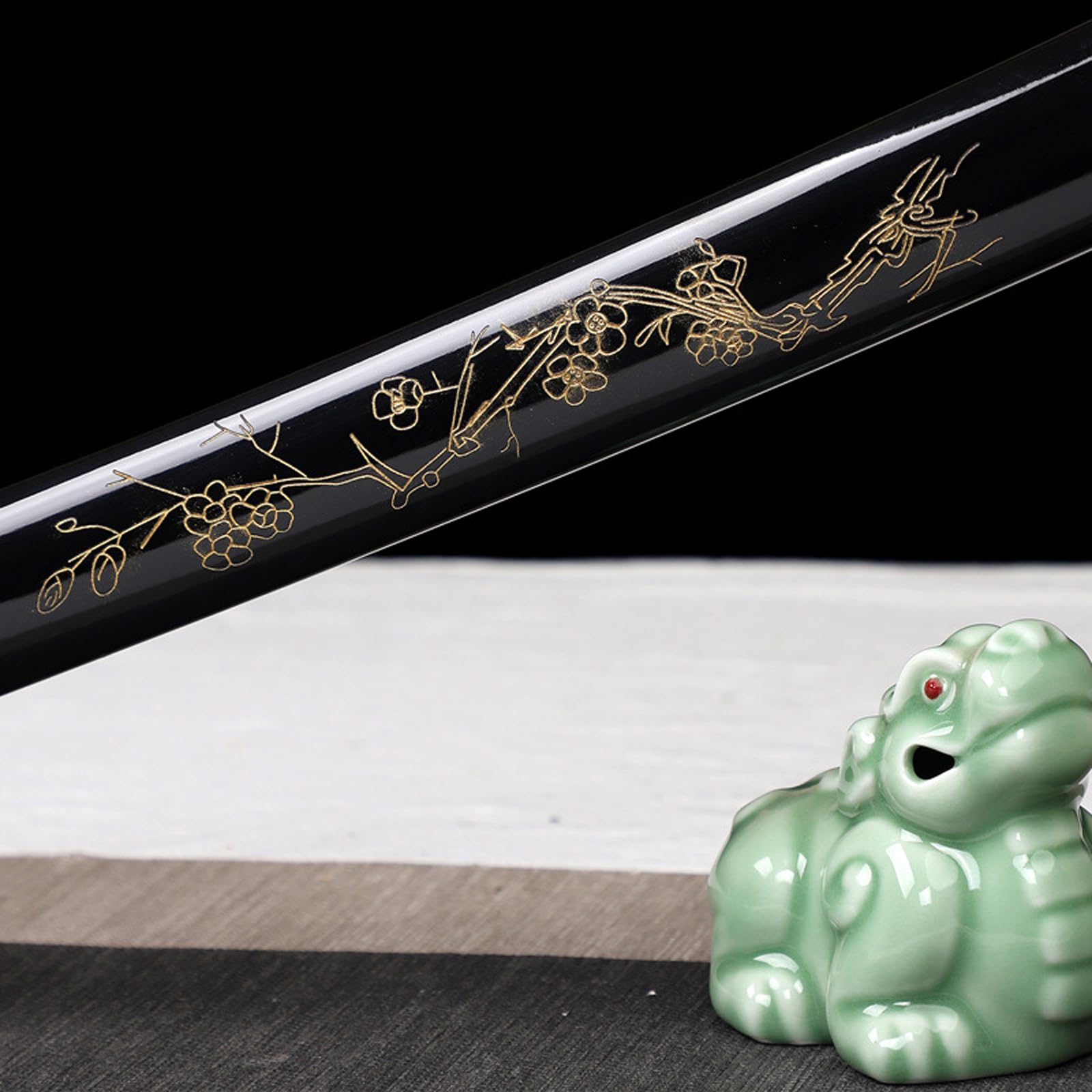 Bokken de Palisandro Natural de 103cm,Espada samurái de Madera Hecha a Mano con Vaina,Katana de Madera para exhibición,Cosplay,colección,Entrenamiento Kendo