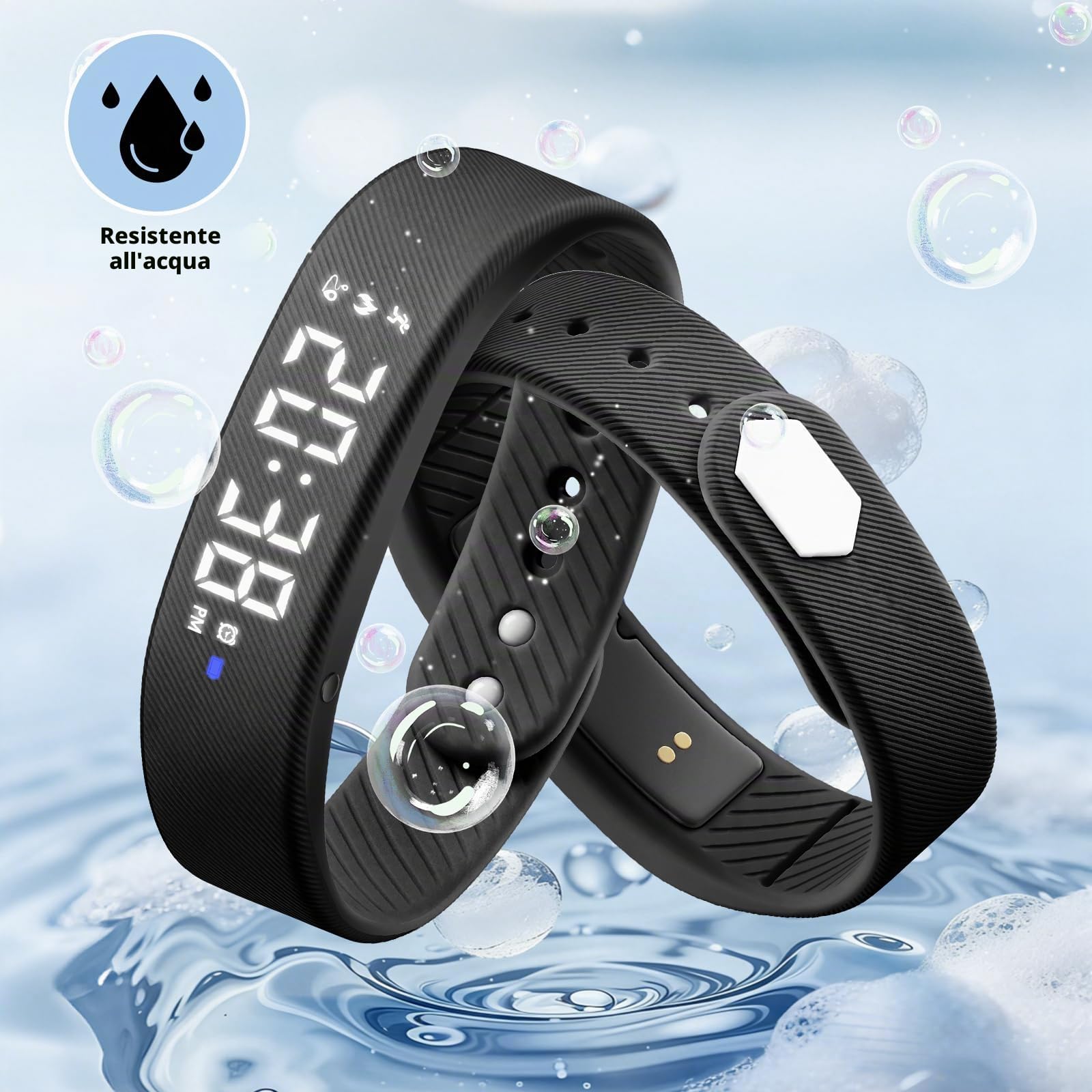 Timever Orologio Digitale Bambini con Contapassi,3 Sveglia,Cronometro,Luce,Data-Orologio per Ragazzi e Ragazze Senza App e Telefono con Cinturino in Silicone