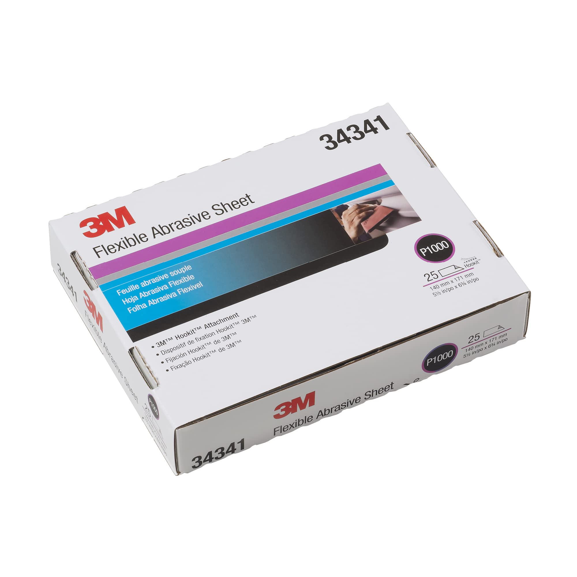 Amazon.com: 3M Hookit Flexible Abrasive Hand Sheet, 270J, 34340