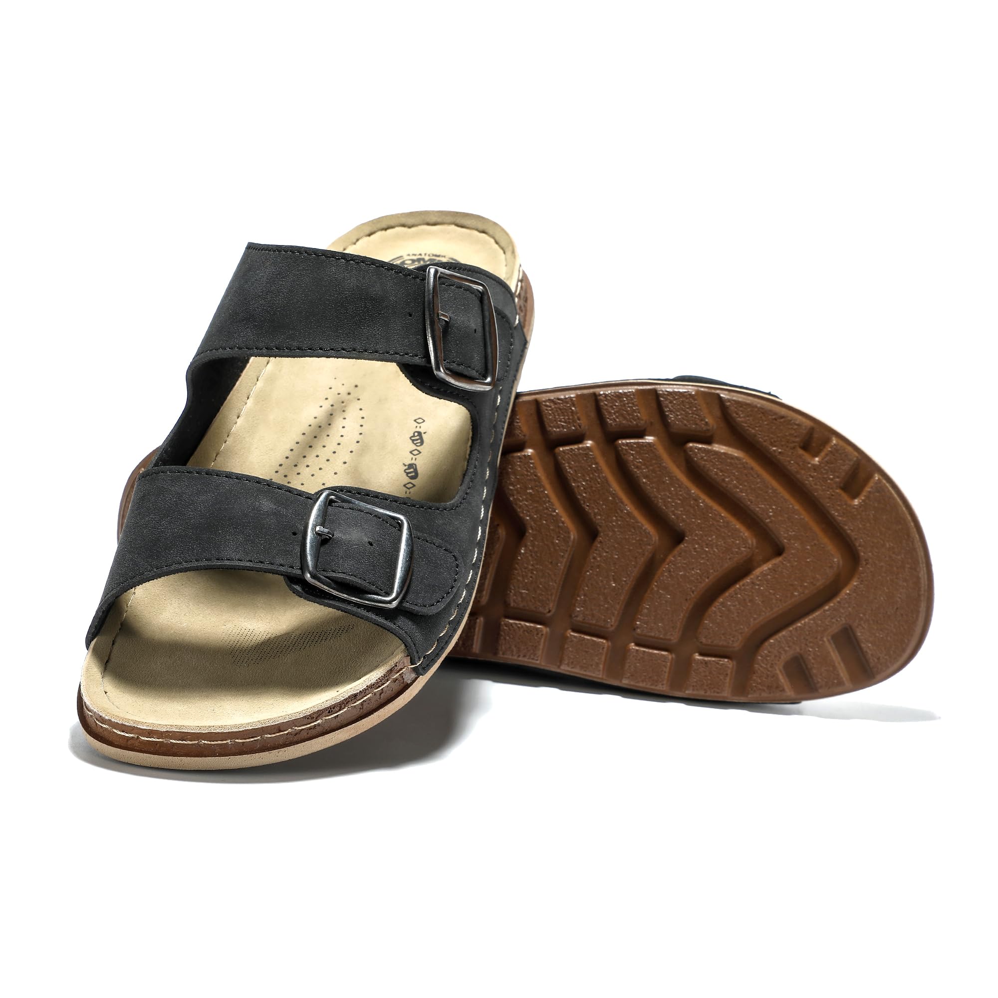 JOMIX Sandalias Hombre Verano con Hebilla Chanclas Playa Hombre Piscina Mar