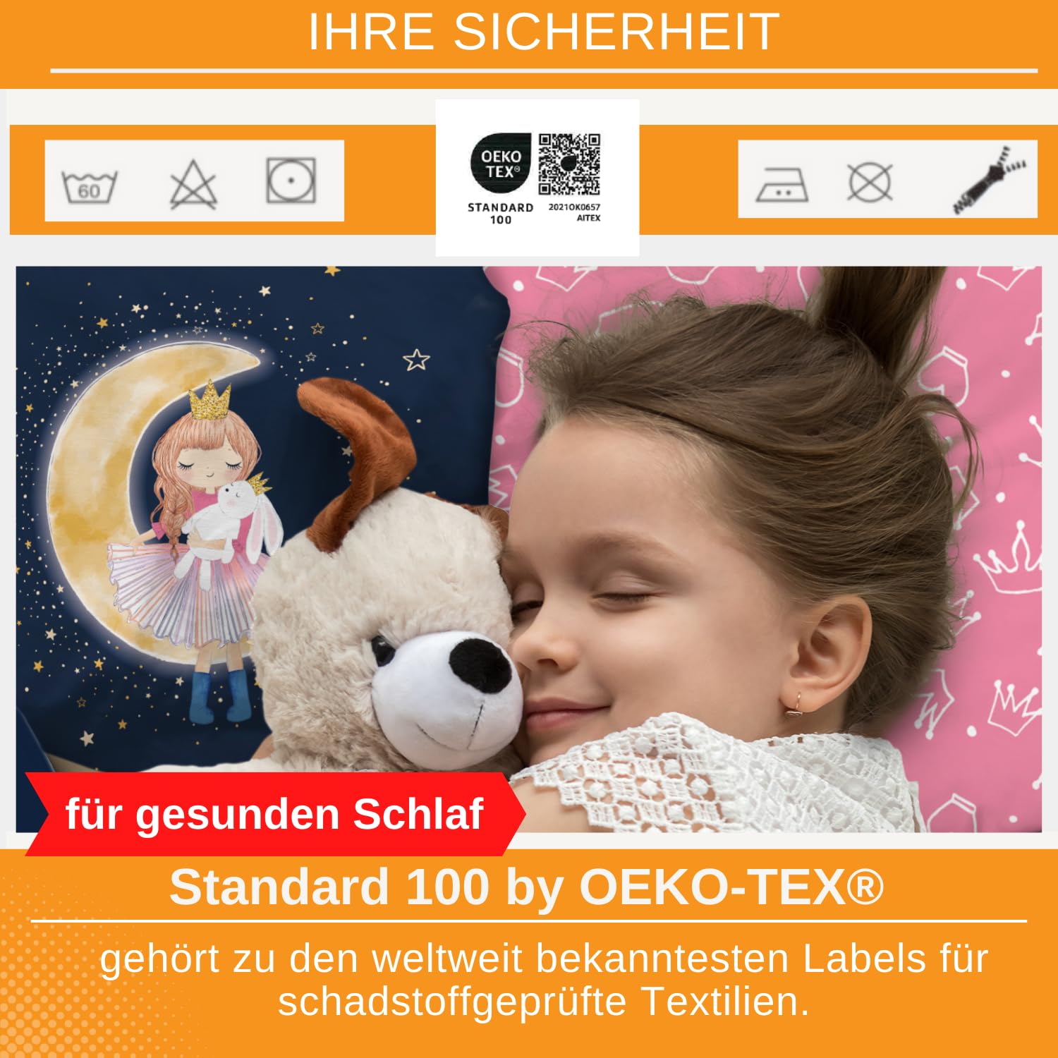 Set di biancheria da letto arcobaleno da 135 x 200 cm, per bambini, con strisce colorate, per coppia, in microfibra, con federa da 80 x 80 cm (4,200 x 200 cm