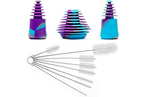 3PCS Silicone Cleaning Plugs and 8PCS Bottle Brush Set