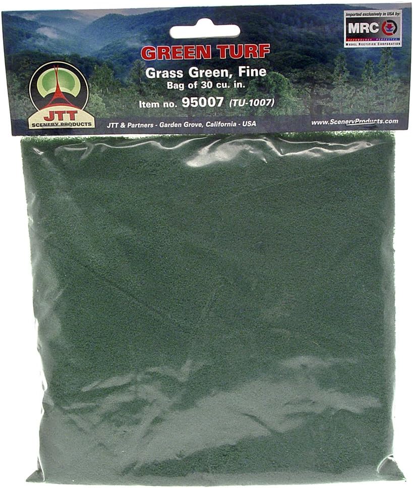JTT Landscaping Material - Green Turf, Grass Green, Fine