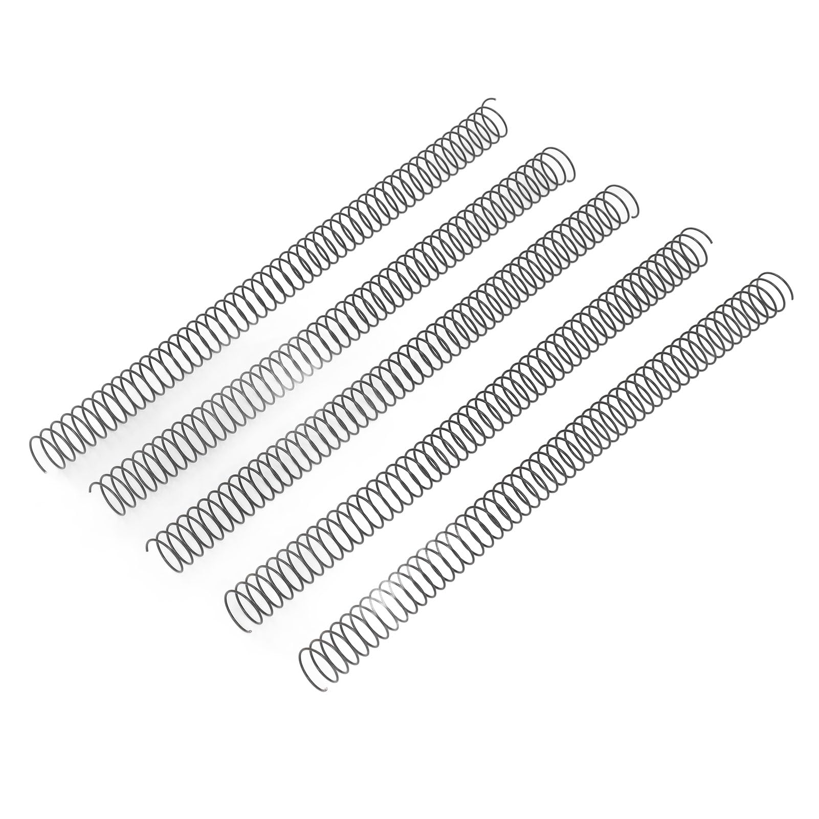 Metall-Spiralbindespulen, 19 Mm, 100 Stück, Teilung 4:1, 170 Blatt Kapazität für A4-Papier, Bindespiralen für Bürodokumente (#1)