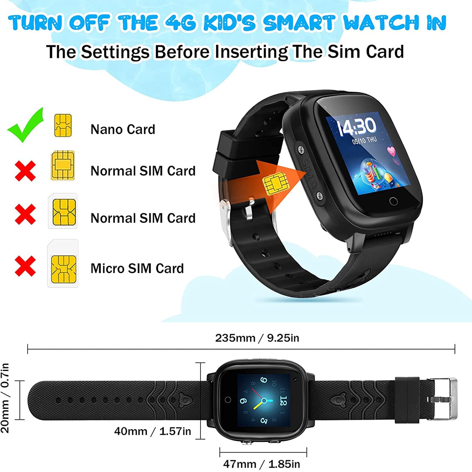 Smartwatch 4G dla dziewcząt i chłopców, inteligentny zegarek dla dzieci, IP67, wodoodporny, WiFi, smartwatch, telefon z GPS Tracker, rozmowa wideo, rozmowa telefoniczna, SOS, dla dzieci w wieku
