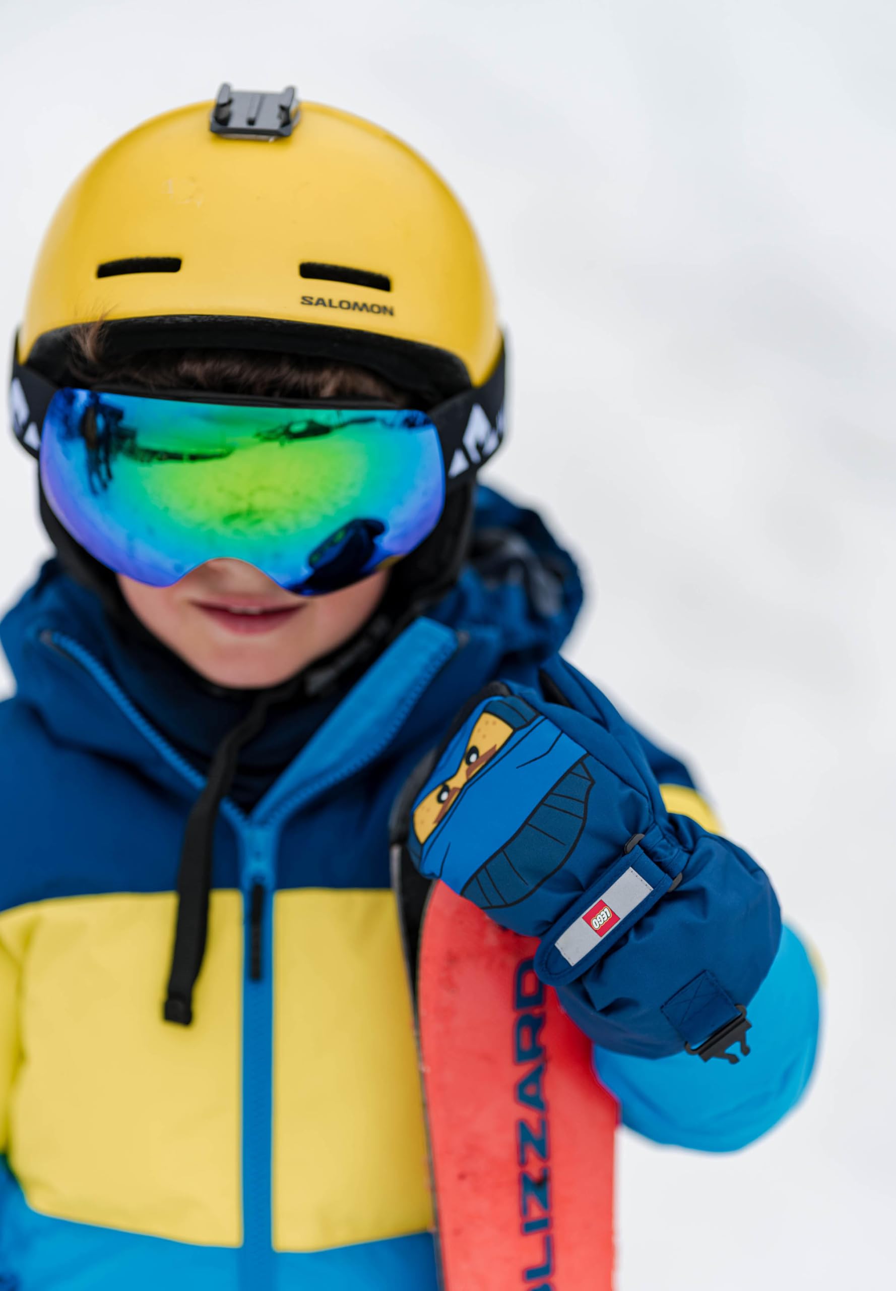 Kabooki LEGO® NINJAGO® Winterfäustlinge für Jungen und mädchen - Wasserdicht & Winddicht mit Thinsulate-Isolierung | Anti-Rutsch-Grip, Sicherheitsschnalle & 3M Reflektoren