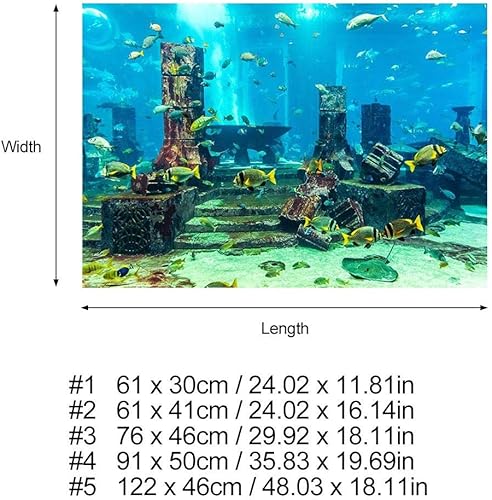 Miniatura 6 de Pegatina de fondo de peces, calcomanía de peces, fondo de acuario, fondo de acuario, fondo de acuario, fondo submarino, póster de peces para