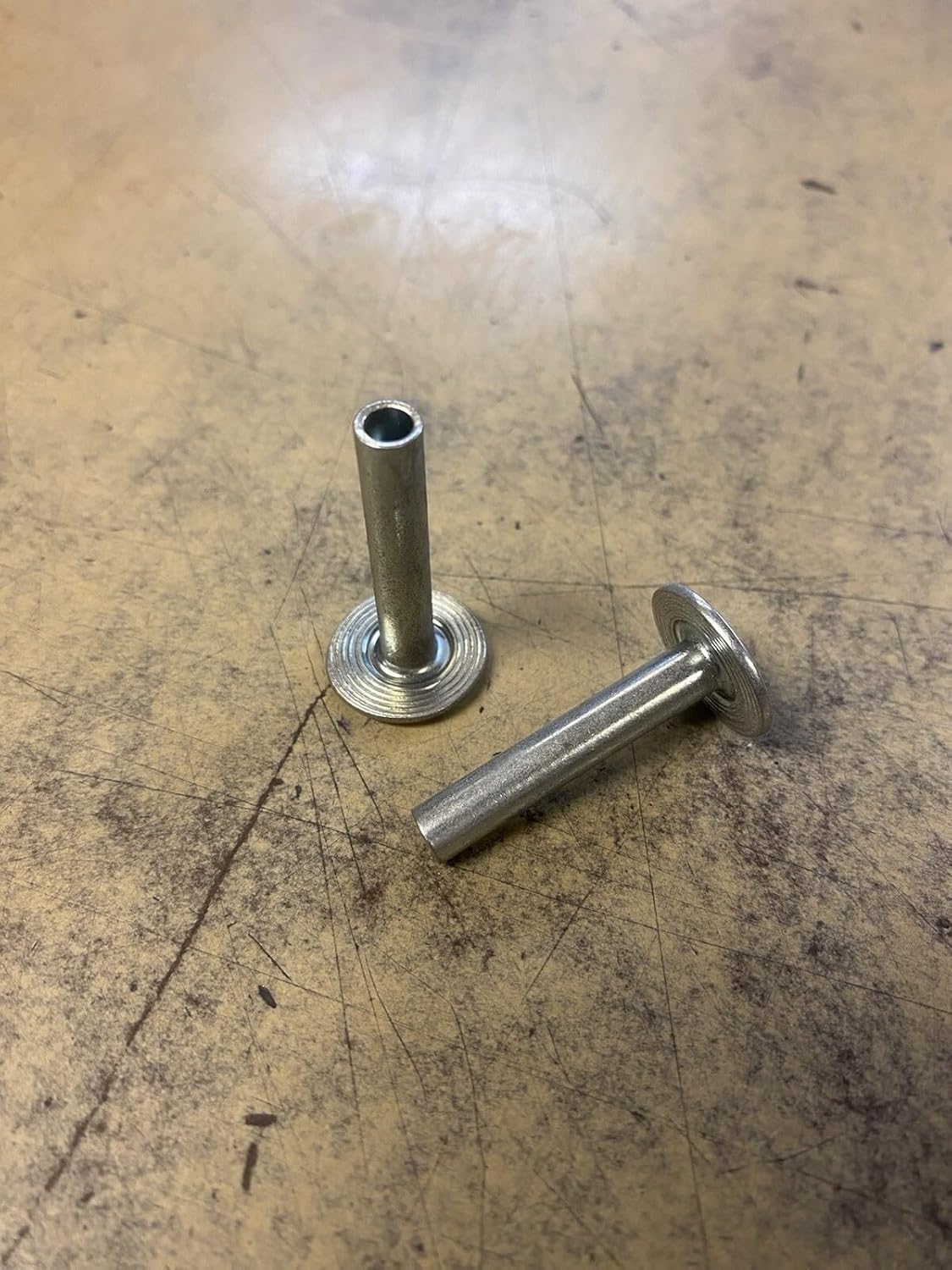 1/4 X 1 3/8” Steel Semi Tubular Rivet, 3/4” OD (25 Pack)