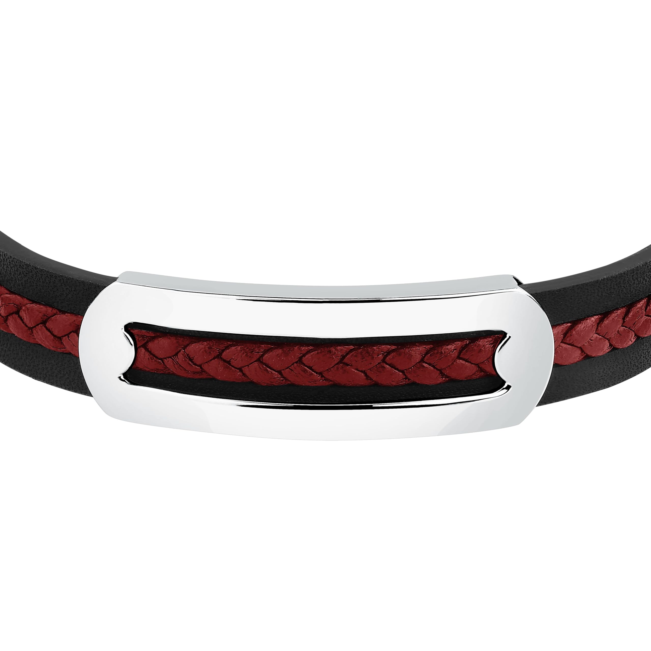 Sector No Limits Herrenarmband aus Stahl und Leder, BANDY Kollektion - SZV140
