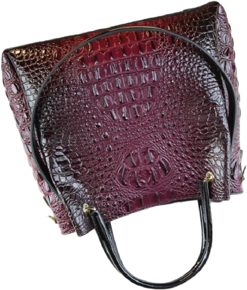 Crocodile Pattern Leather Women's Bag Top-Handle Satchel Handbags Bucket Purse Portable Tote Bag Shoulder Messenger Bags