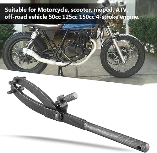 Miniatura 5 de aqxreight - Herramienta de extracción de casete de motocicleta, soporte universal de hierro para ciclomotor, volante variador de embrague GY6,