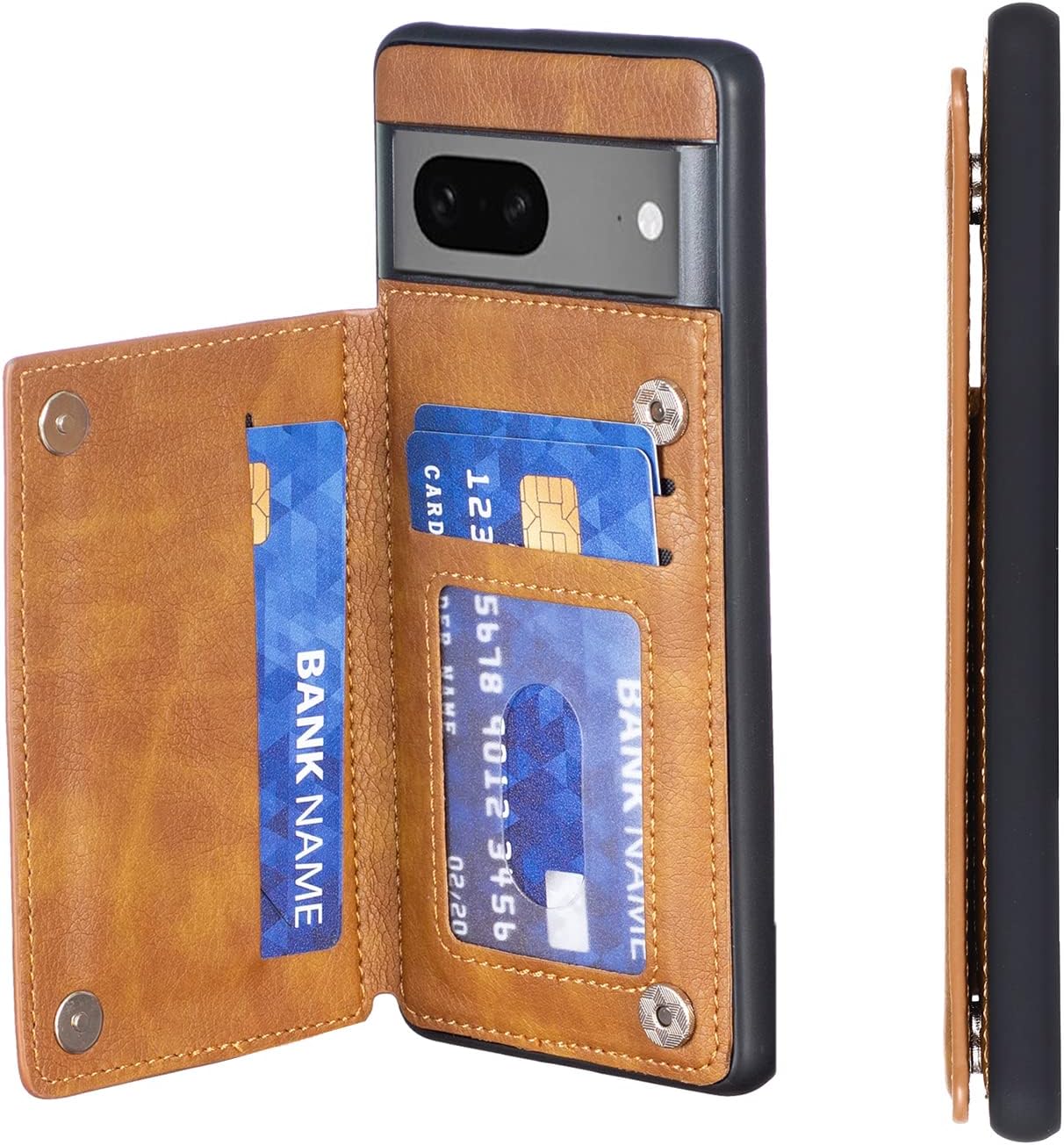 Anrek Google Pixel 7 Pro au Softbank Case Notebook Type Wallet Type New Waterproof Shock Absorption Lightweight Multi-function Drop Protection Notebook Type Case Retro Brown Google Pixel 7 Pro