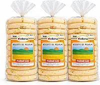 Kit 3 Biscoito de Polvilho Artesanal c/Parmesão CELLENA 140g