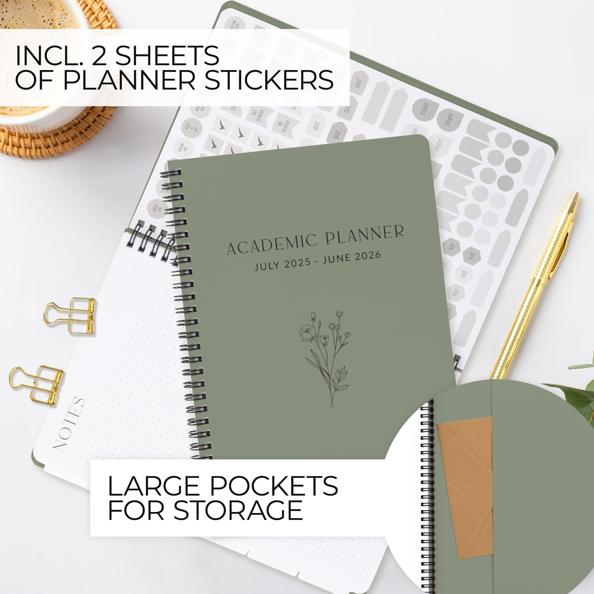 Middle School 8.5x5.5 ZICOTOS 2025-2026 Student Planner - 8.5x5.5 ...