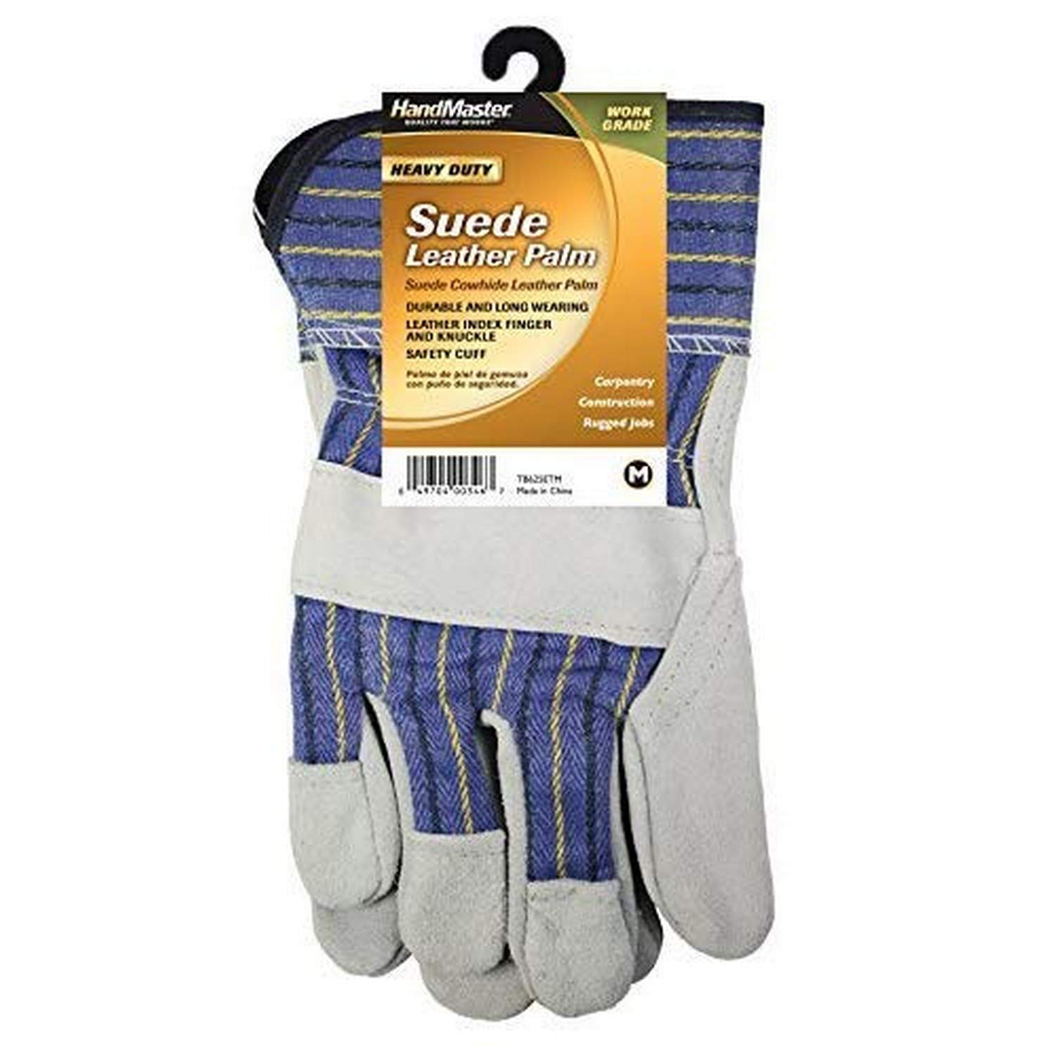 MAGID TB625ET DuraMaster Select Cow Split Leather Palm with Poly Safety Cuff, X-Large (6 Pair)