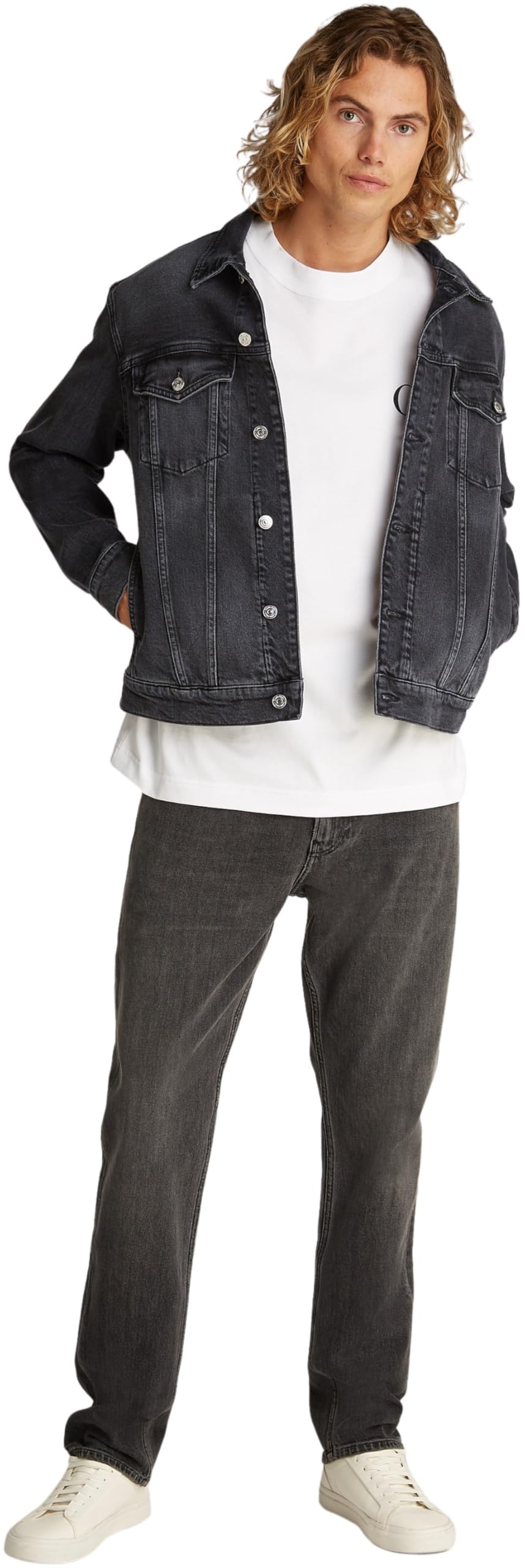 Calvin Klein Cazadora vaquera Hombre Slim con bolsillos en el pecho