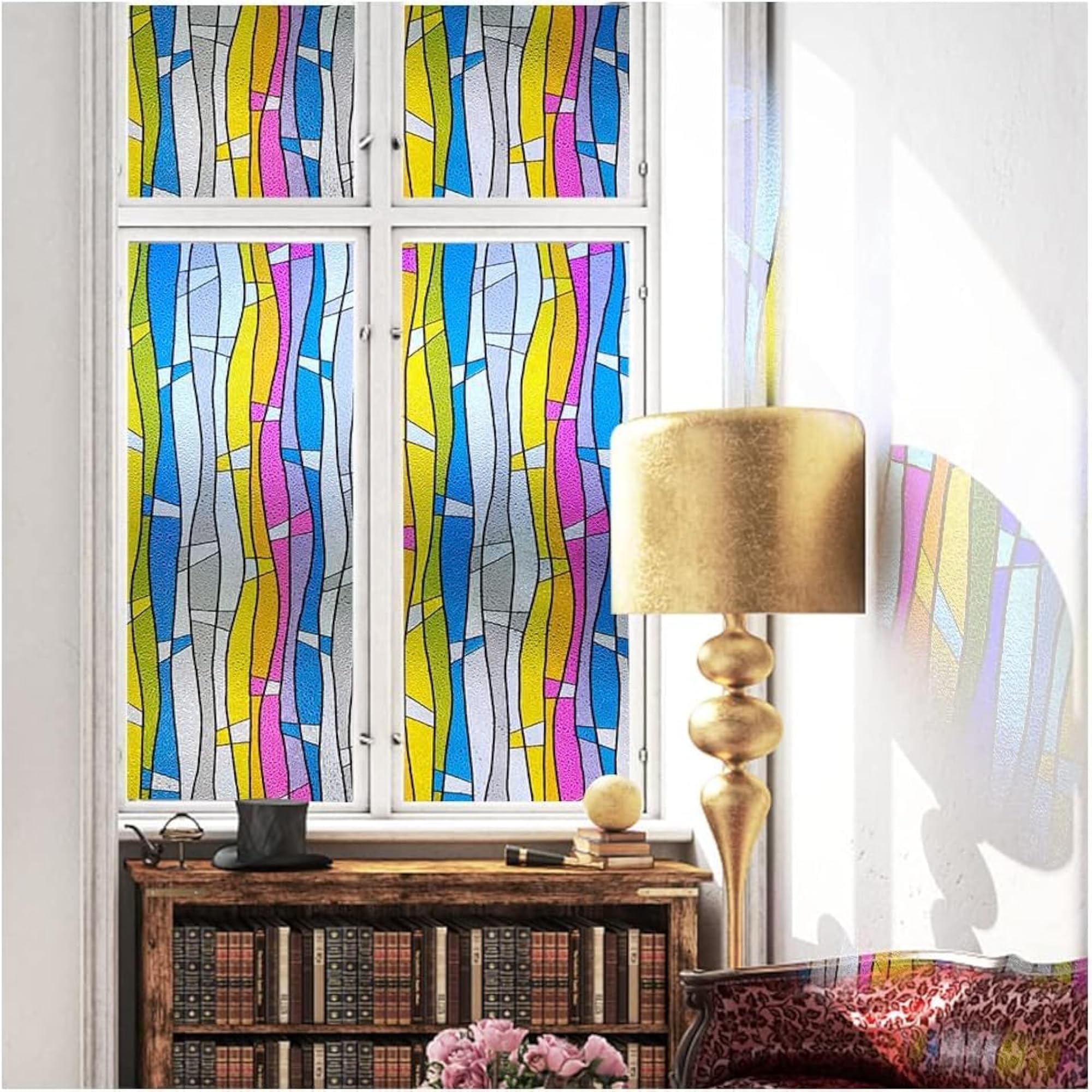 Self-Adhesive Privacy Window Film, Easy Application