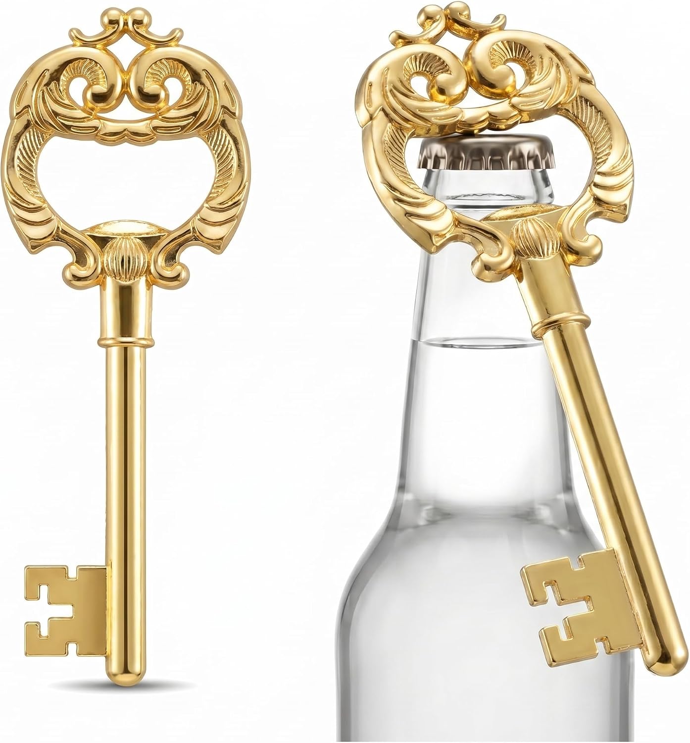 Key Bottle Opener Vintage Antique Style Key Shaped Beer Bottle Opener Novelty Pocket Keychain for Bar Festival Present for Men Women