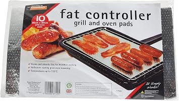 10 Fat Controllers. Fat Trapper Cooking Pads. Grill & Oven. ABSORBS Fat