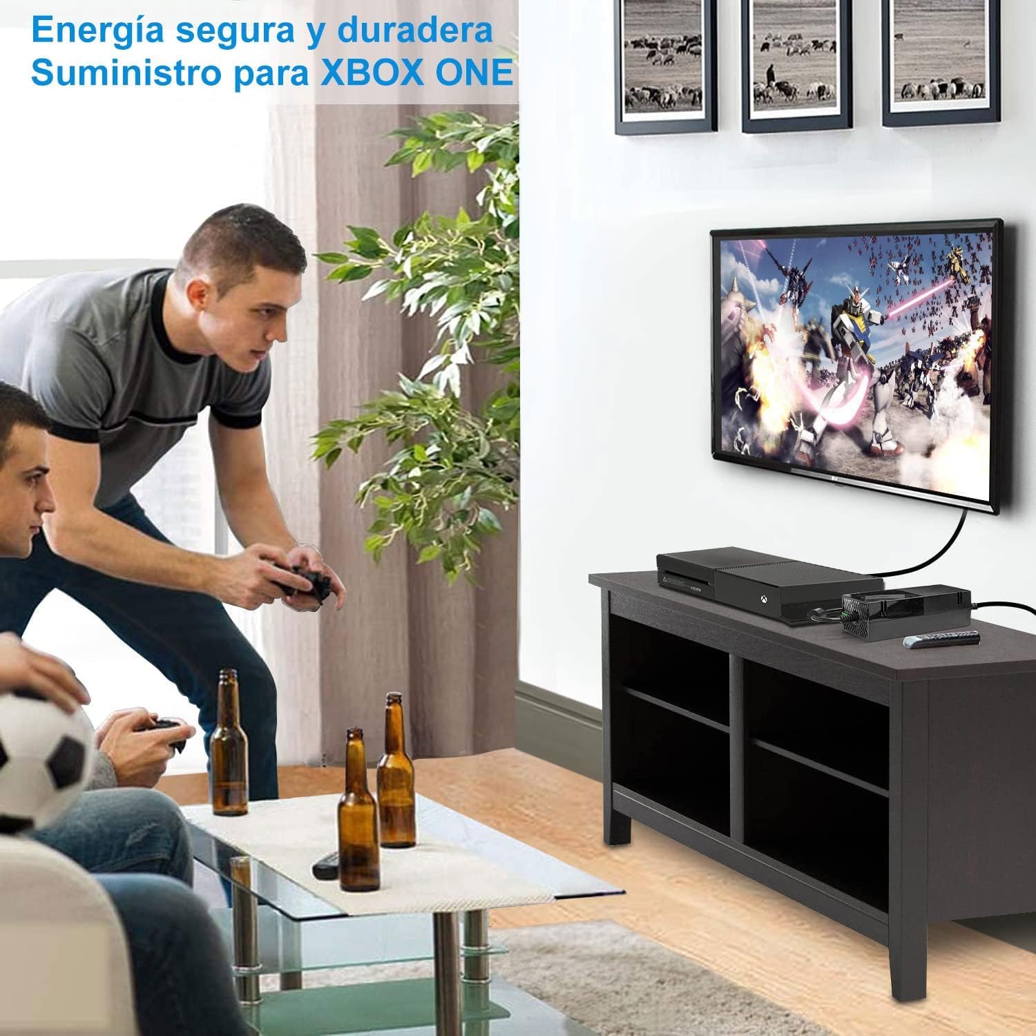 AVEDISANTE Power Supply, Xbox One Power Adapter with Cable, Compatible with Xbox One Console, 100-240V Voltage AC Adapter Accessories Kit