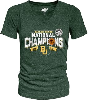 Baylor Bears National Basketball Championship T-Shirt 2021 Tri-Blend Ball