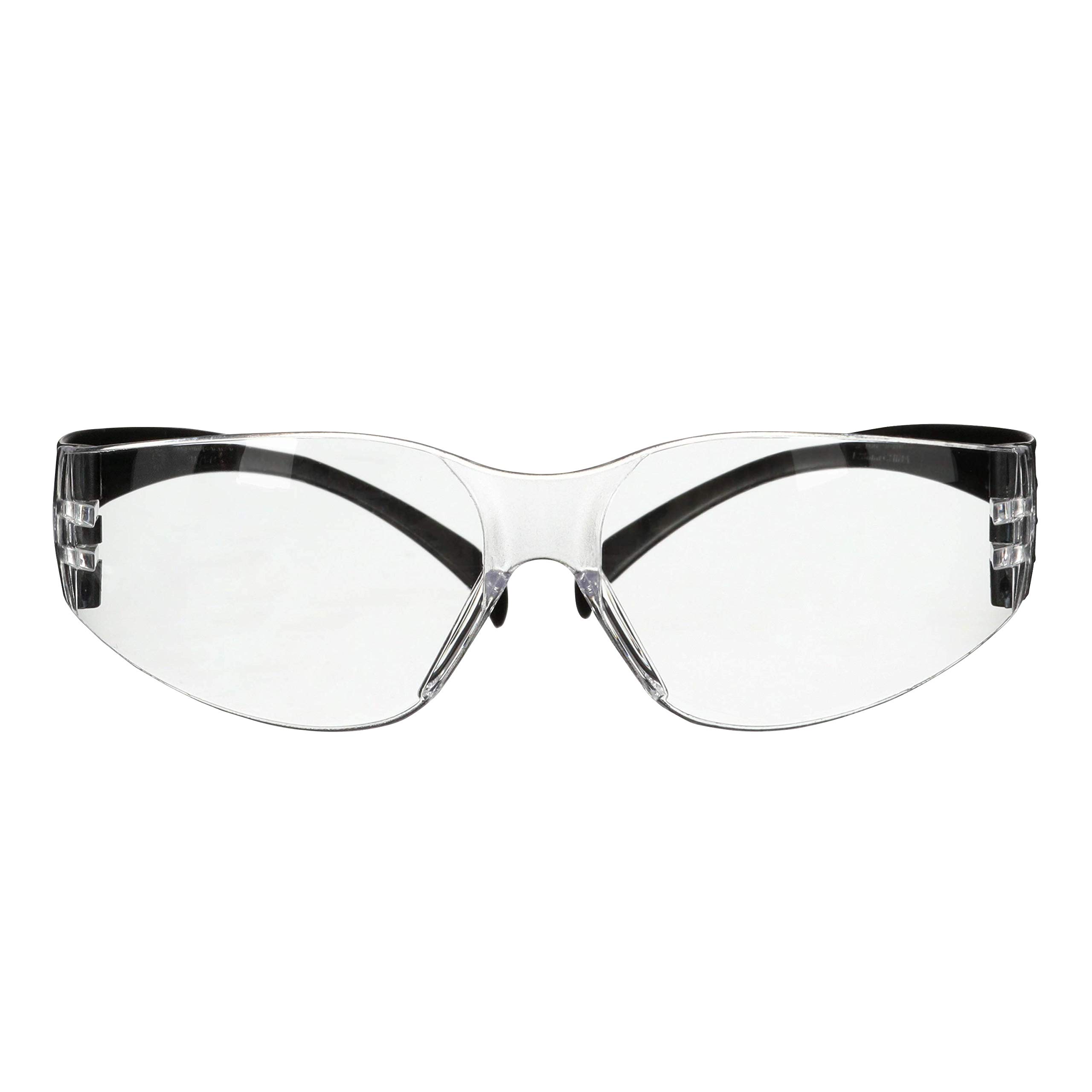 3M SecureFit 100 Lunettes de sécurité, monture noire, antirayure/antibuée, optiques incolores, SF101AF-BLK-EU, 5 paquets