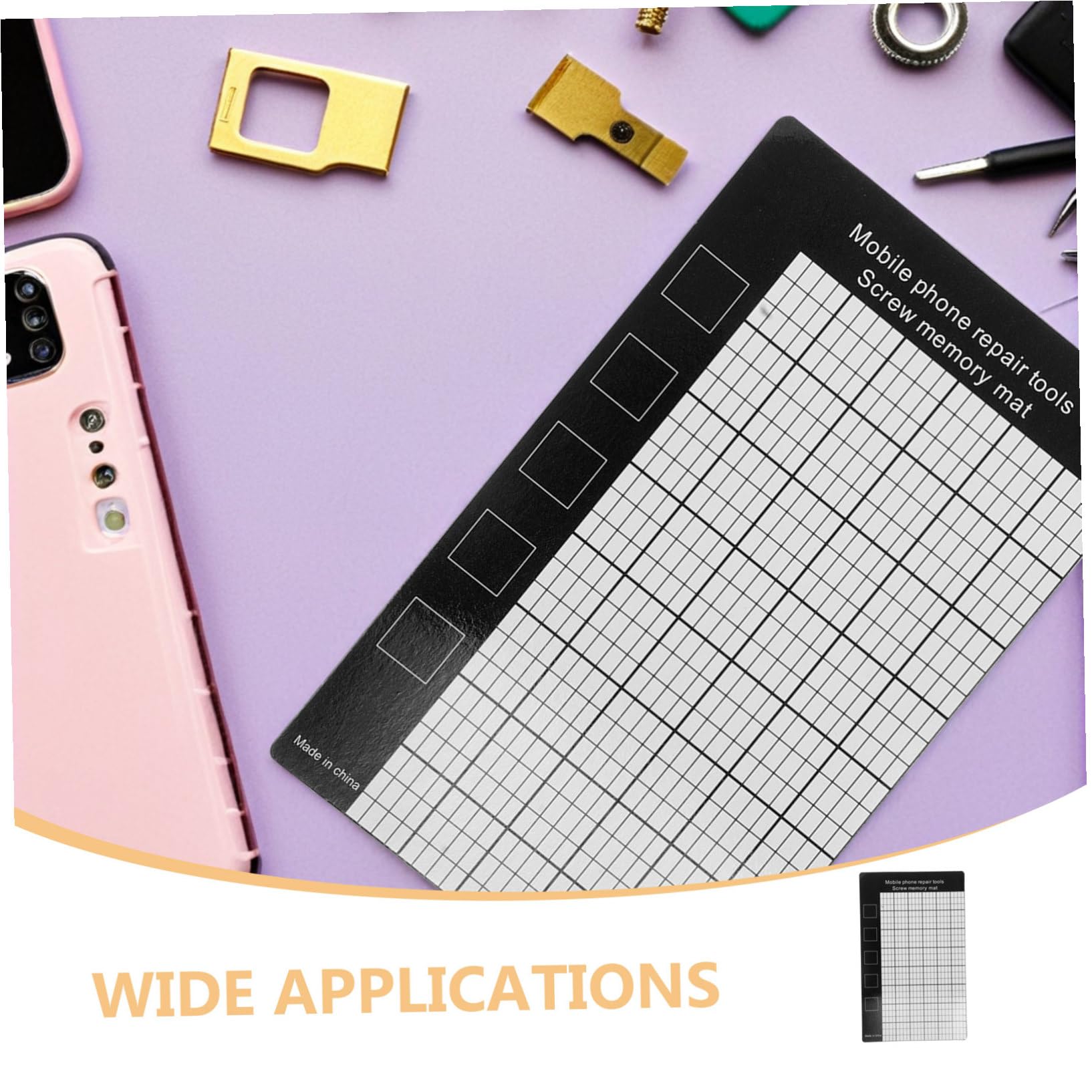 Toddmomy 20 Pezzi Tappetino Magnetico per Viti Flessibile e Resistente Organizer per Riparazioni Elettroniche e Smontaggio Laptop Rc e Smartphone Memoria Posizione Viti